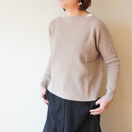 evam eva／畦編み　プルオーバー