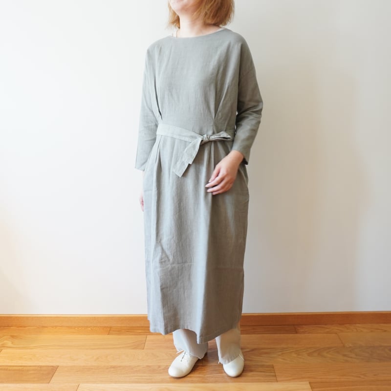 evam eva リネンワンピース evam eva(エヴァム エヴァ) コットン