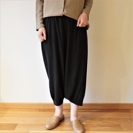 evam eva／ウール　サルエルパンツ