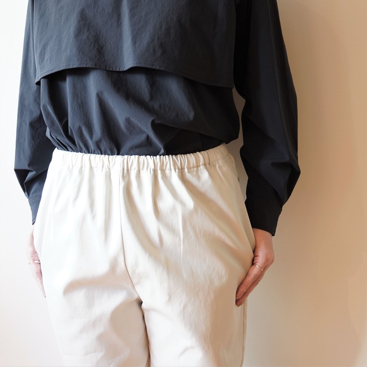 STAMP AND DIARY／スーピマコットン60/2ギャバ ペグパンツ | Beignet