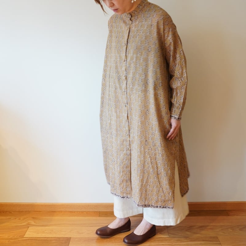 【美品】 Maison de soil　リネンコットン　ギャザーシャツ　サイズ1 fit=scale-down,w=1200