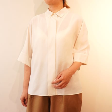 lelill／ハイテクボタンダウンスキッパーシャツ
