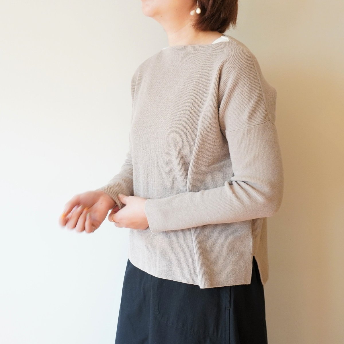 evam eva - evam evaドロップショルダープルオーバーニット fit=scale-down,w=1200