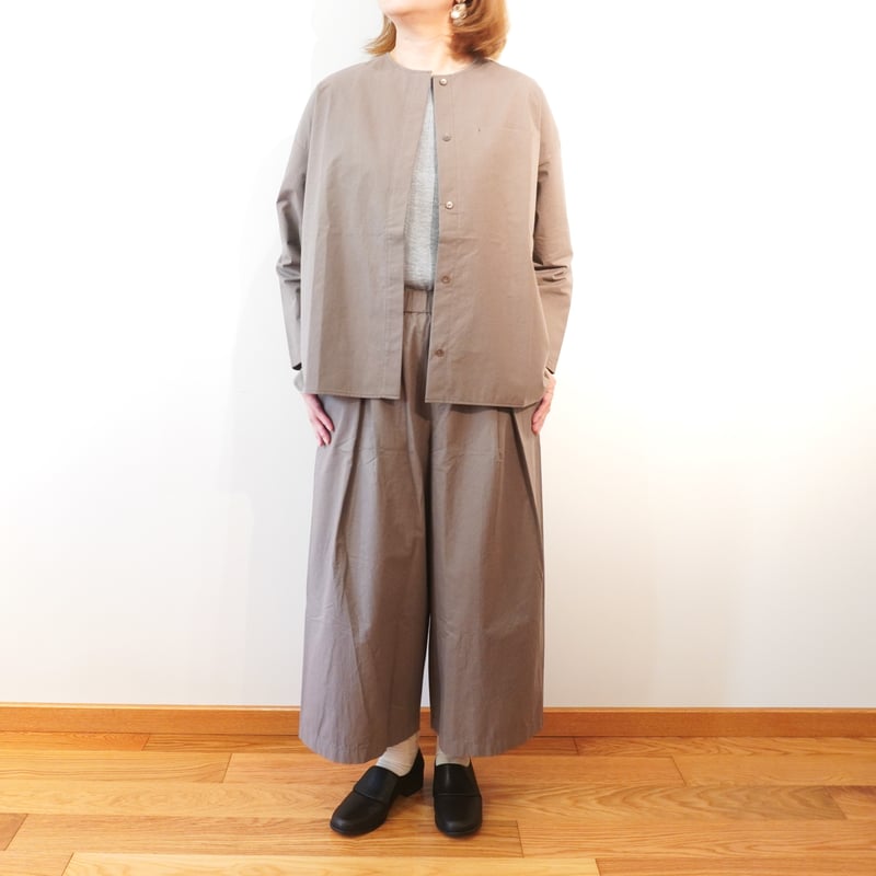 evam eva 今季！新品未使用！完売！コットンキュロットパンツ　sage M evam eva エヴァムエヴァ cotton culotte pant コットン