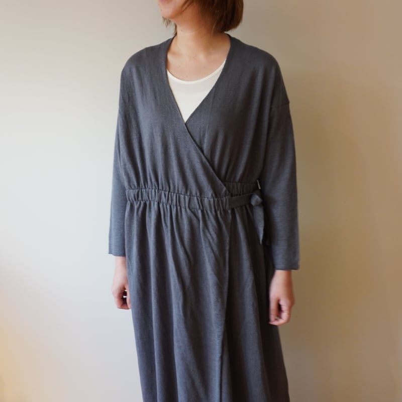 evam eva美品 リネンカシュクール evameva (エヴァムエヴァ) linen cache coeur pullover / リネン