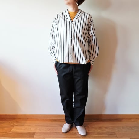 lelill／ピマソロ　ショールカラーシャツ