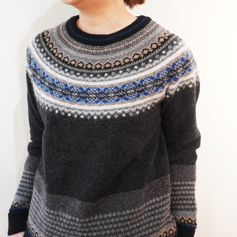 ERIBE／フェアアイルニット クルーネック | Beignets Online