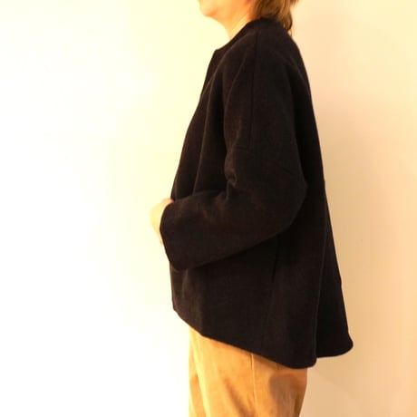 evam eva／ウールツイード　ショートコート