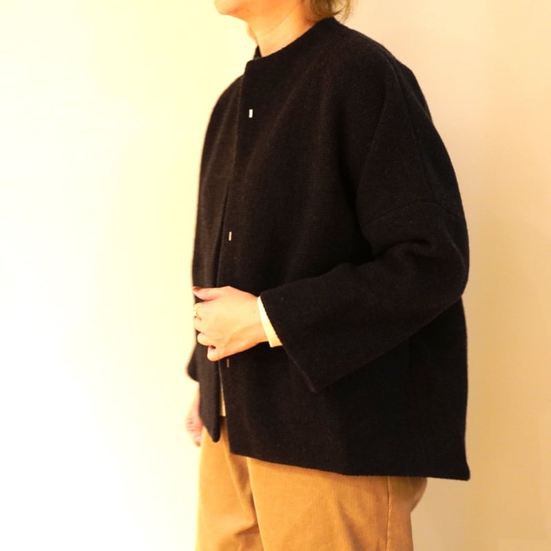 evam eva ウールツイードショートコート evam eva／ウールツイード ショートコート | Beignets Online