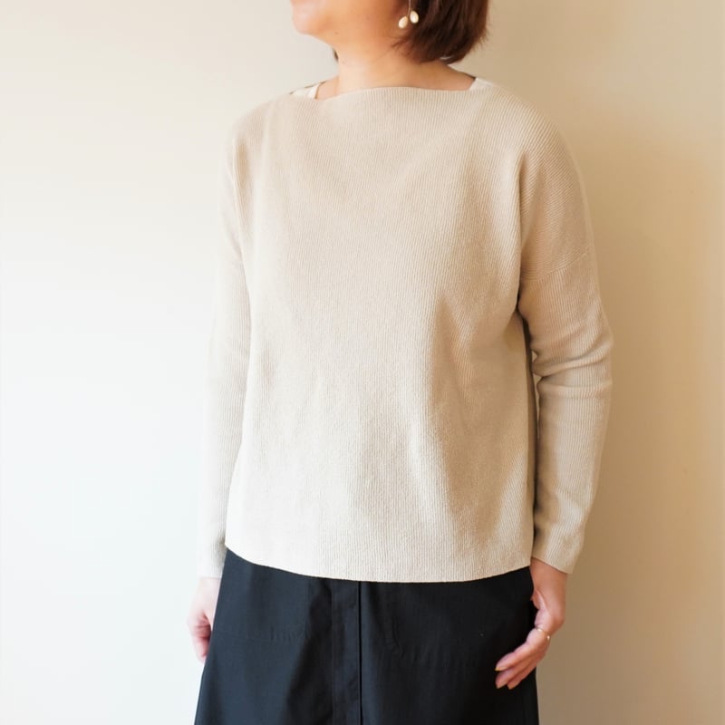 evam eva ドライコットン プルオーバー　エクリュ evam eva｜cotton cupro pullover [men's]｜men's