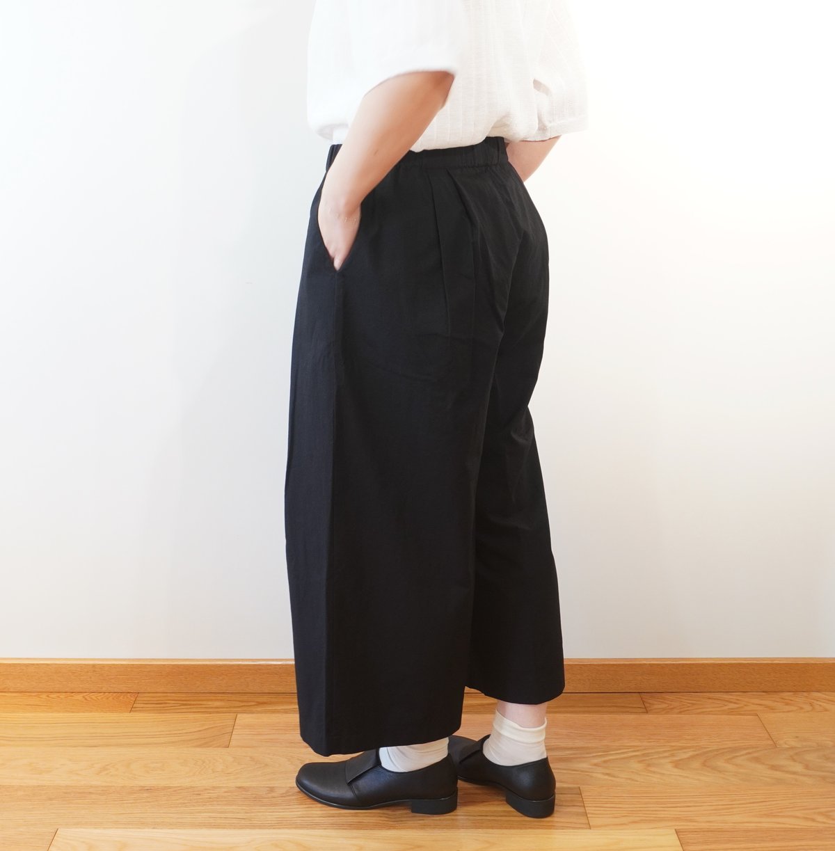evam eva エヴァムエヴァ コットン ガウチョパンツ キュロット evam eva エヴァムエヴァ cotton culotte pant コットン