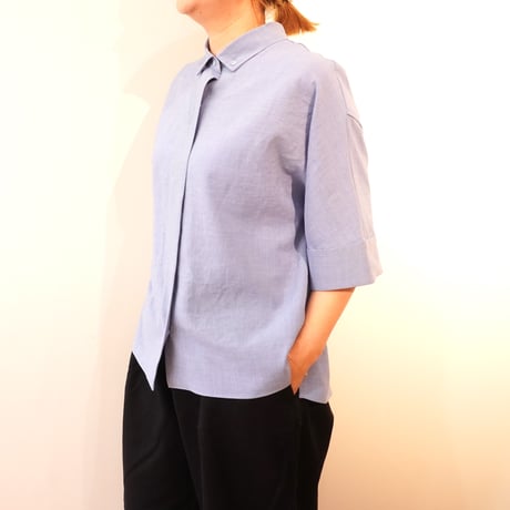 lelill／ハイテクボタンダウンスキッパーシャツ