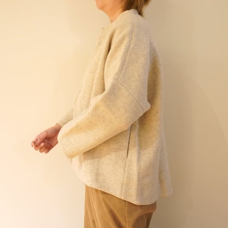 evam eva／ウールツイード　ショートコート