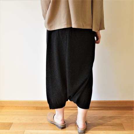 evam eva／ウール　サルエルパンツ