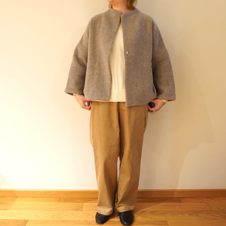 evam eva／ウールツイード　ショートコート