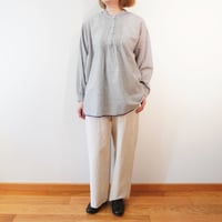 maison de soil／シングルチェックブラウス