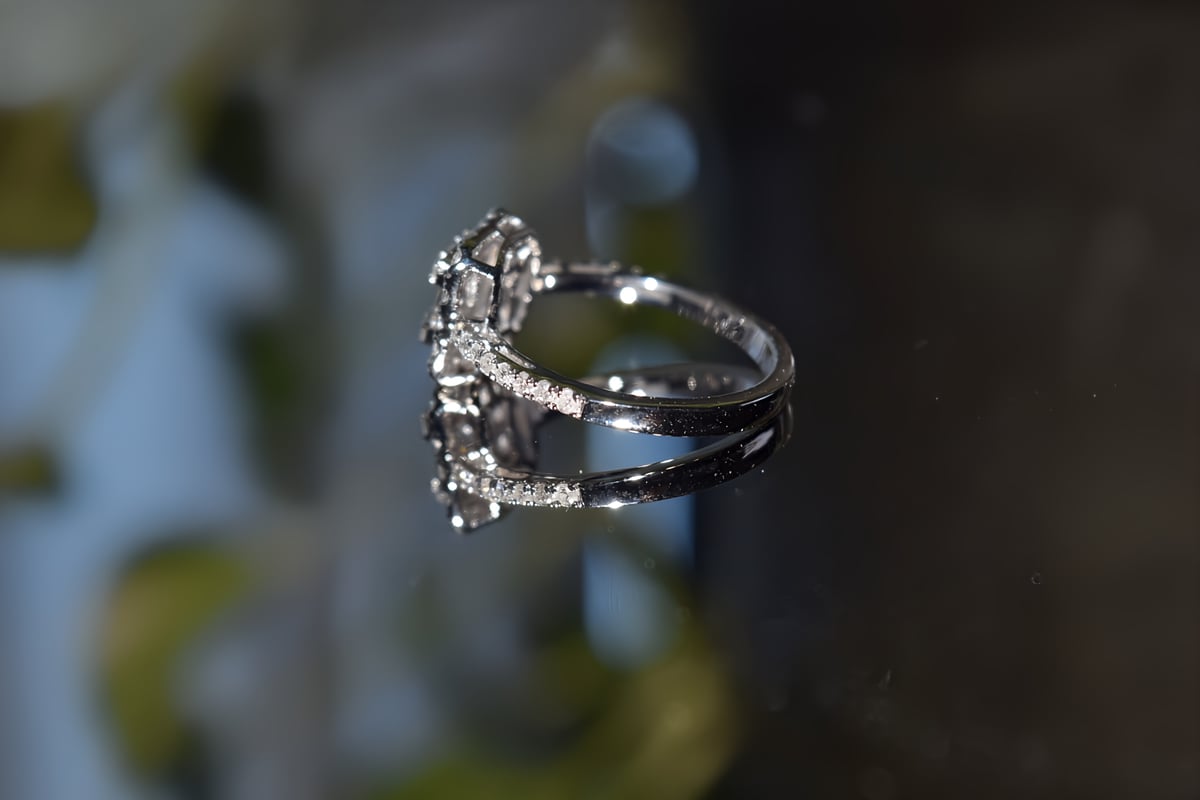 0.6ct スクエアリング | Baguette