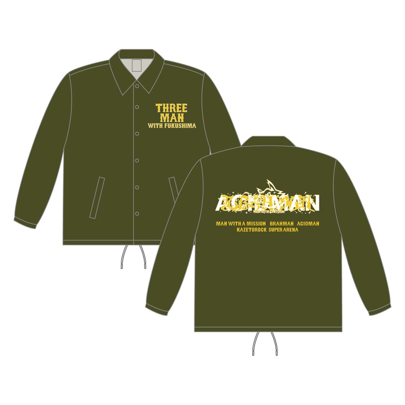 MAN WITH A MISSION×BRAHMAN×ACIDMAN スリーマンコーチジャケッ...