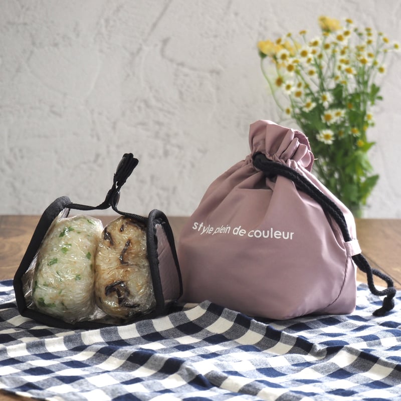 おにぎり 巾着 ランチバッグ おにぎりケース おにぎりポーチ おむすび