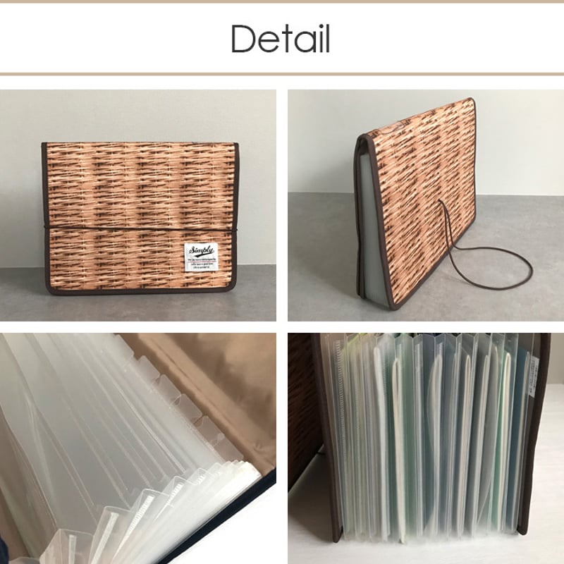 じゃばら収納 ジャバラファイル 書類フォルダー クリアファイル L | At