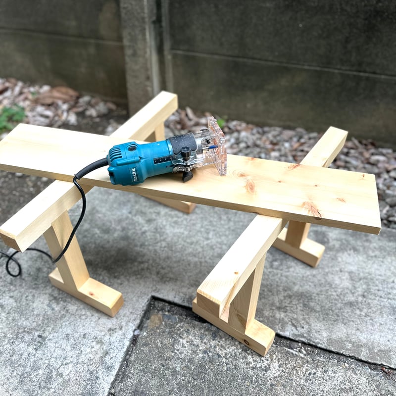 ハンドメイド 低めのソーホース 馬 テーブル脚 作業台 ローテーブル