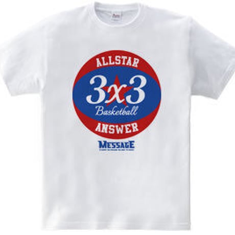 バスケTシャツ「3x3 ANSWER」