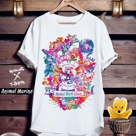 動物アートTシャツ「Animal Marine」
