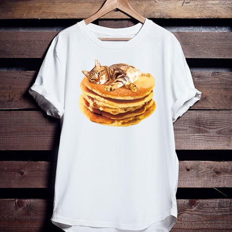スイーツTシャツ「ねこパンケーキ」