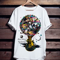 音楽アートTシャツ「Music Baloon」
