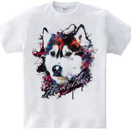 ハスキーアートTシャツ「Husky Boss」