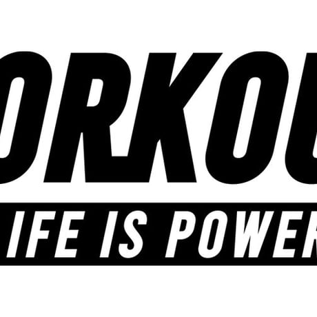 ストリートロゴTシャツ「WORKOUT」
