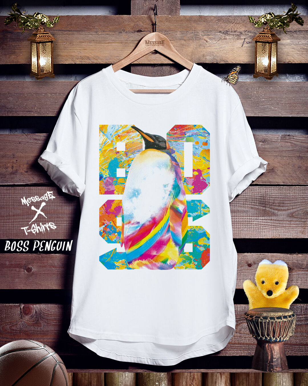 ペンギンアートTシャツ「BOSS PENGUIN｣ | MessagE
