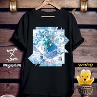 アート黒Tシャツ「Imagination」