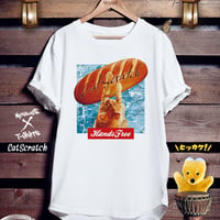 ねこフードTシャツ「CatScratch」