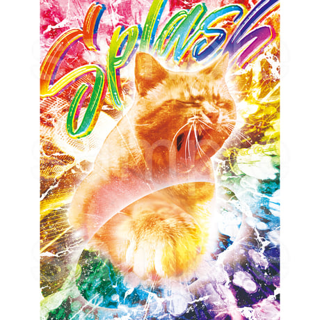 おもしろねこ長袖Tシャツ「Cats Punch」