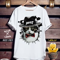 ねこストリートTシャツ「BOSS CATS」