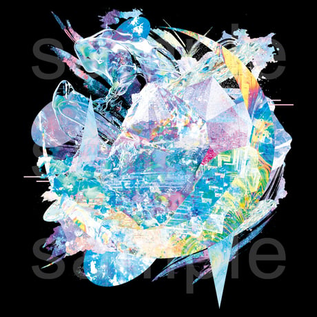 グラフィックアート黒Tシャツ「Estrella」