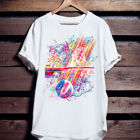 バスケTシャツ「SWISH&FLASH SHOT」