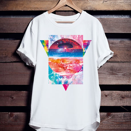 グラフィックアートTシャツ「Sunset World」