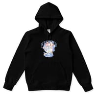 ねこアート黒パーカー「ニャンバー1」