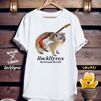 音楽動物Tシャツ「RockHyrax」