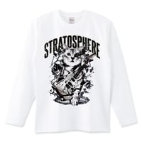 ねこ音楽長袖Tシャツ「STRATOSPHERE」