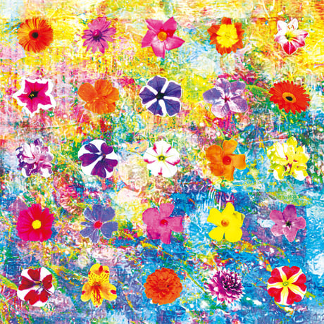 フラワーアートTシャツ「Rainbow Bloom｣