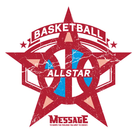 バスケTシャツ「BASKET ALLSTAR」