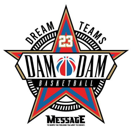 バスケTシャツ「DAM☆DAM HANDLING」