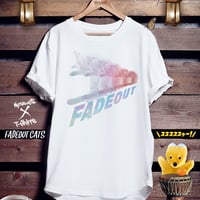おもしろねこTシャツ「FADEOUT CATS」