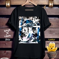 グラフィックアート黒Tシャツ「Shite」