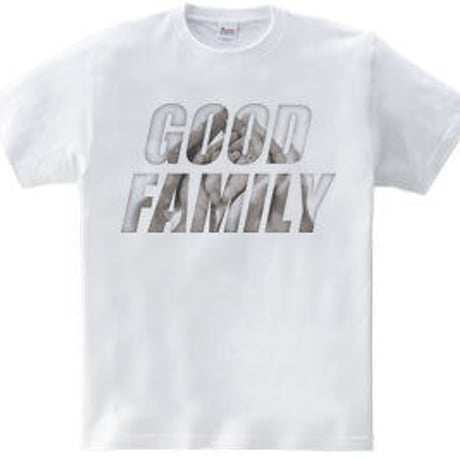 ファミリーメッセージTシャツ「GOOD FAMILY」