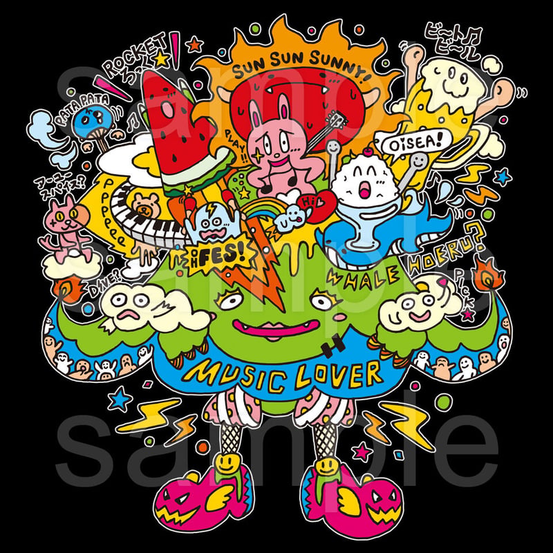 キャラクター黒Tシャツ「POPFES MONSTER」 | MessagE