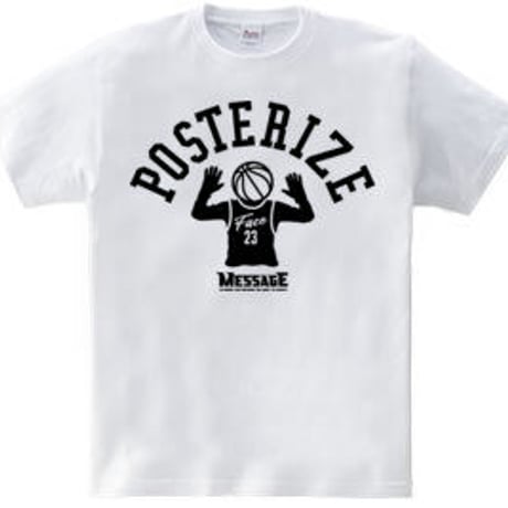 バスケTシャツ「POSTERIZE FACE」